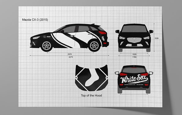 white-sox-charities-car-wrap-design